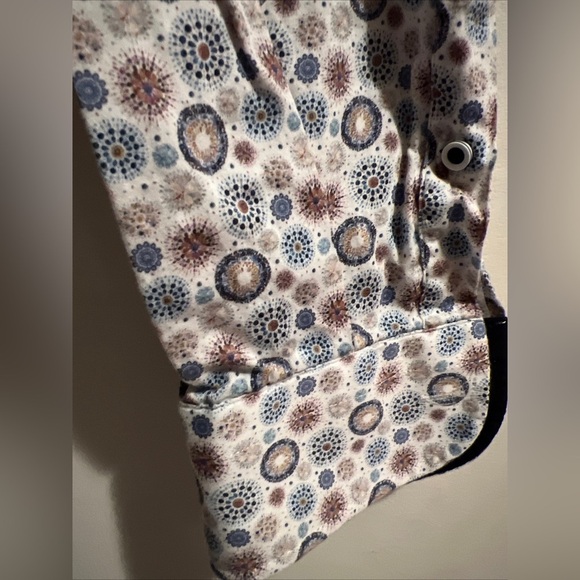 Dario Beltran shirt size L 42 16 1/2 embroidery Logo multi color print design - Picture 5 of 7